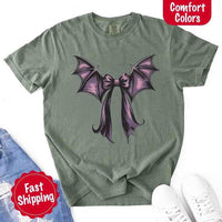 Bat wing bow gothic Halloween graphic design