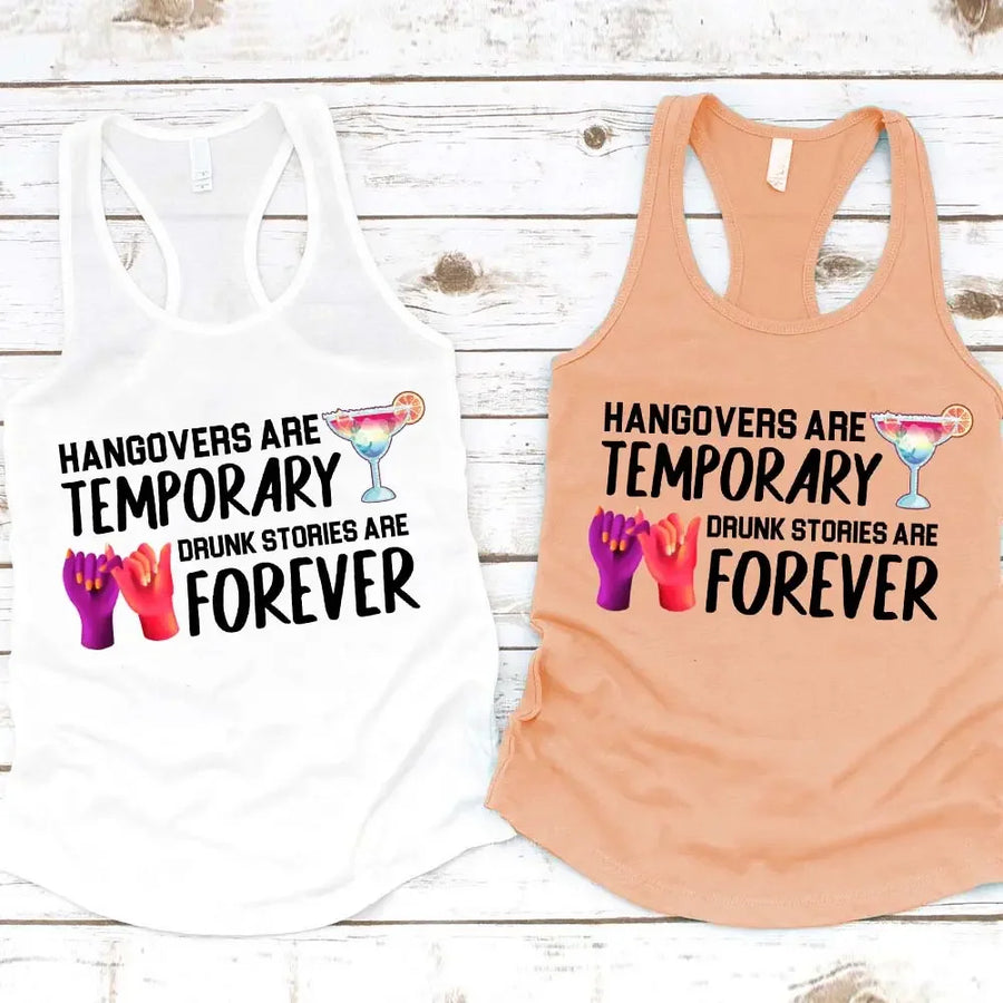 Camiseta sin mangas con historias de mejores amigos borrachos que son para siempre