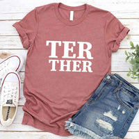 Camiseta para parejas "Mejor juntos"