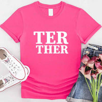 Camiseta para parejas "Mejor juntos"