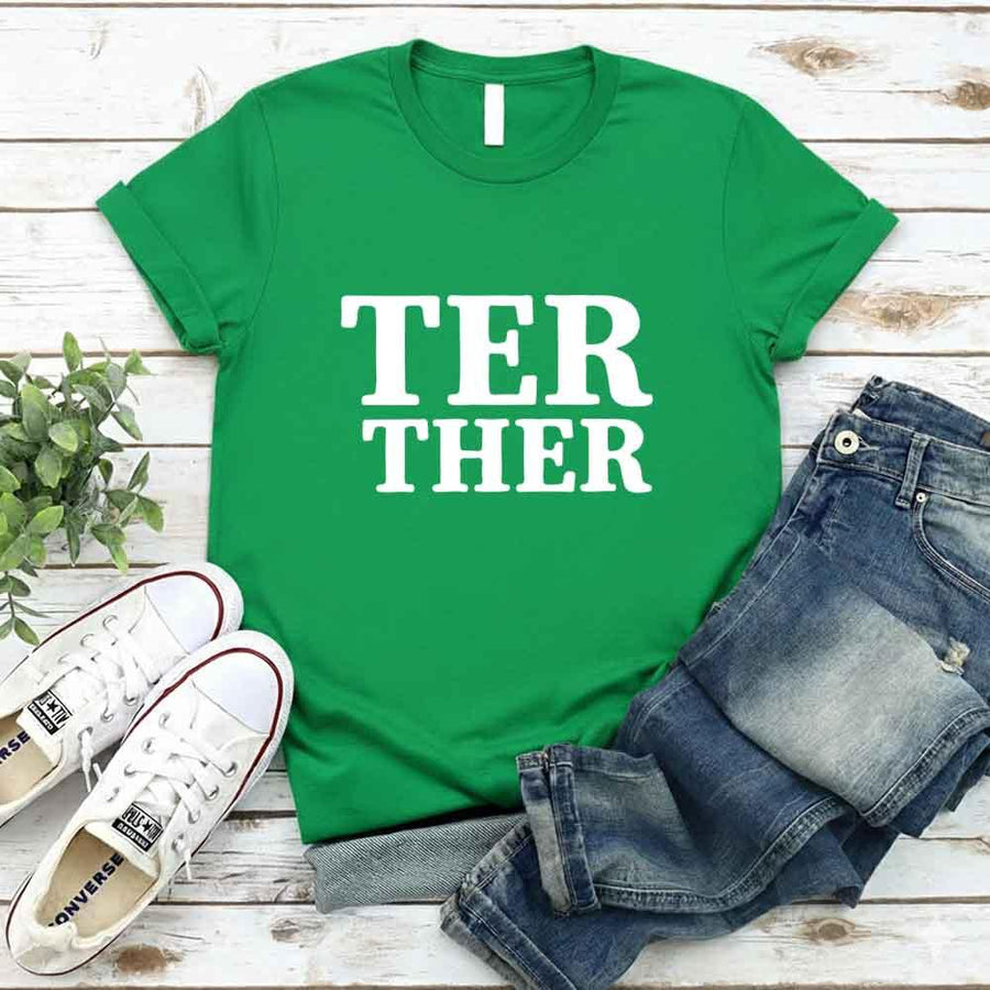 Camiseta para parejas "Mejor juntos"