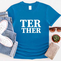 Camiseta para parejas "Mejor juntos"