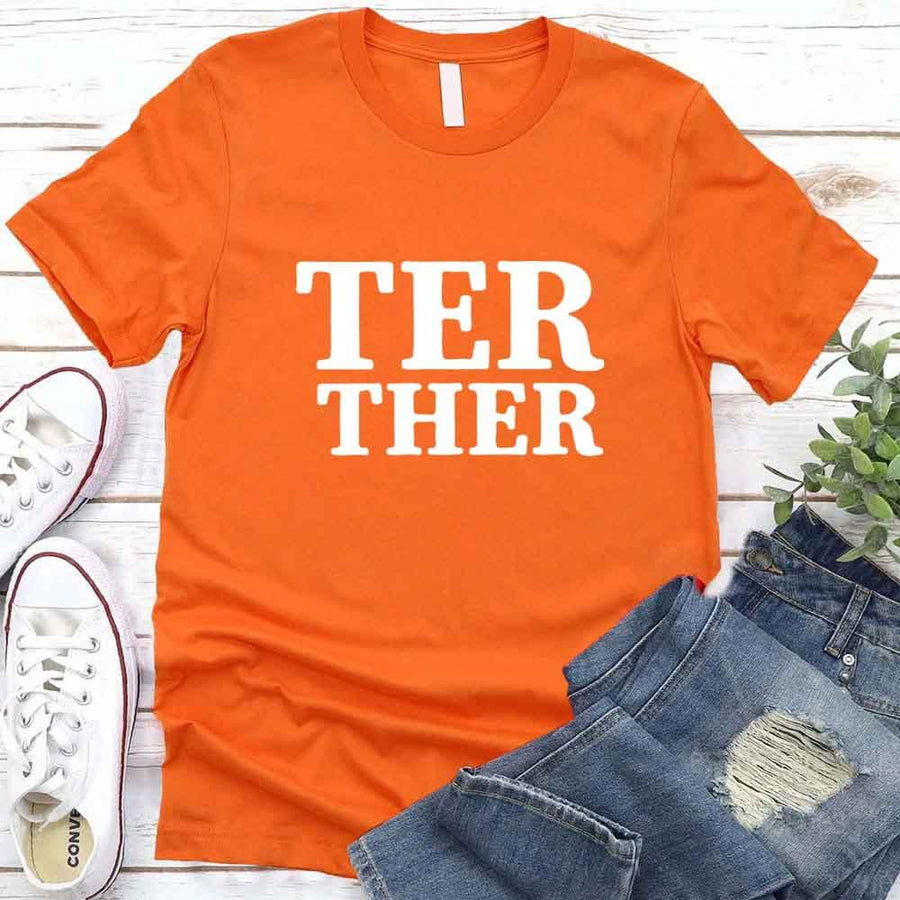 Camiseta para parejas "Mejor juntos"