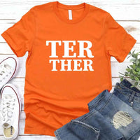 Camiseta para parejas "Mejor juntos"