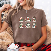 Book Lover Snowman Comfort Colors T-Shirt