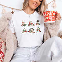 May include a Book Lover Snowman Christmas Comfort Colors T-Shirt featuring a festive snowman and book-inspired holiday design.