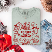 Booked for the Holidays Comfort Colors T-Shirt