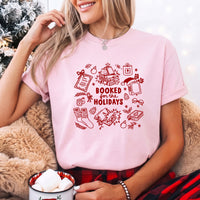 Booked for the Holidays Comfort Colors T-Shirt