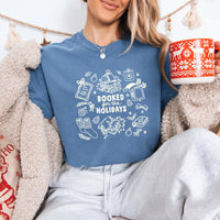 Booked for the Holidays Comfort Colors T-Shirt