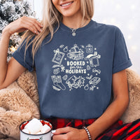 Booked for the Holidays Comfort Colors T-Shirt