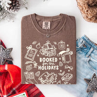 Booked for the Holidays Comfort Colors T-Shirt