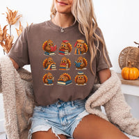 May include Bookish Turkey Reader Comfort Colors T-shirt with turkey and book graphic, relaxed unisex fit, and garment-dyed cotton