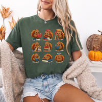 May include Bookish Turkey Reader Comfort Colors T-shirt with turkey and book graphic, relaxed unisex fit, and garment-dyed cotton