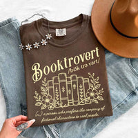 Booktrovert Comfort Colors Shirt - Book Lover Tee