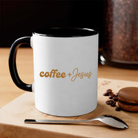 Coffee + Jesus 11oz Mug - Faith & Coffee Lover Cup