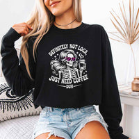 Comfort Colors Definitely Not Loca Long Sleeves | Relaxed Fit Funny Graphic Shirt