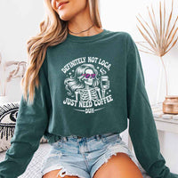 Comfort Colors Definitely Not Loca Long Sleeves | Relaxed Fit Funny Graphic Shirt