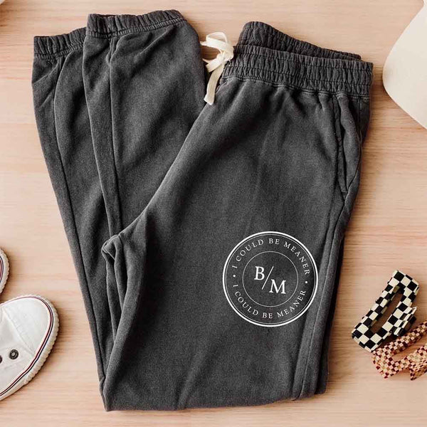 Pepper sweatpants comfort colors with design printed i could be meaner