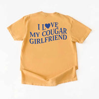 Comfort Colors I Love My Cougar Valentine’s Boyfriend Girlfriend Shirt