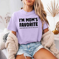 Comfort Colors I’m Mom’s Favorite Tee - Funny Mom’s Favorite Son & Daughter T-shirt