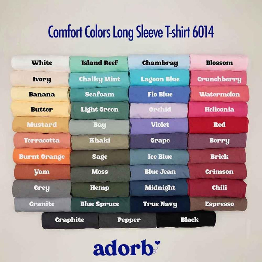 May include a pair of matching fall-themed couple longsleeve shirts from Comfort Colors featuring playful “Sweet Potato” and “Rude Potato” designs. The shirts are styled with humorous graphics or text in warm autumn tones, perfect for couples celebrating the season with a lighthearted touch.