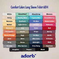 May include a pair of matching fall-themed couple longsleeve shirts from Comfort Colors featuring playful “Sweet Potato” and “Rude Potato” designs. The shirts are styled with humorous graphics or text in warm autumn tones, perfect for couples celebrating the season with a lighthearted touch.