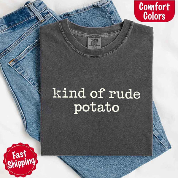 May include a pair of matching fall-themed couple t-shirts from Comfort Colors featuring playful “Sweet Potato” and “Rude Potato” designs. The shirts are styled with humorous graphics or text in warm autumn tones, perfect for couples celebrating the season with a lighthearted touch.