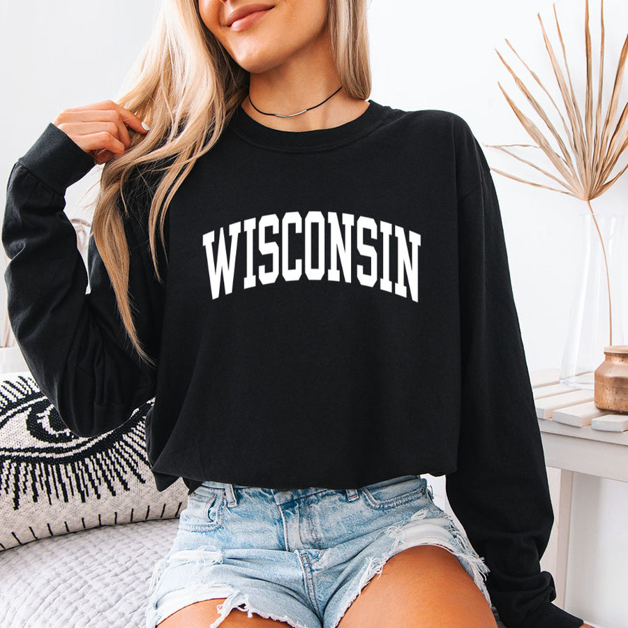 May include Wisconsin Comfort Colors long sleeve shirt with state-inspired graphic, garment-dyed cotton, and relaxed unisex fit