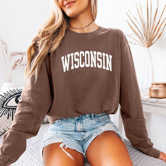 May include Wisconsin Comfort Colors long sleeve shirt with state-inspired graphic, garment-dyed cotton, and relaxed unisex fit