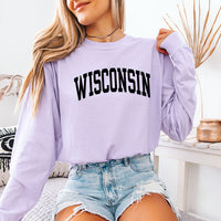 May include Wisconsin Comfort Colors long sleeve shirt with state-inspired graphic, garment-dyed cotton, and relaxed unisex fit