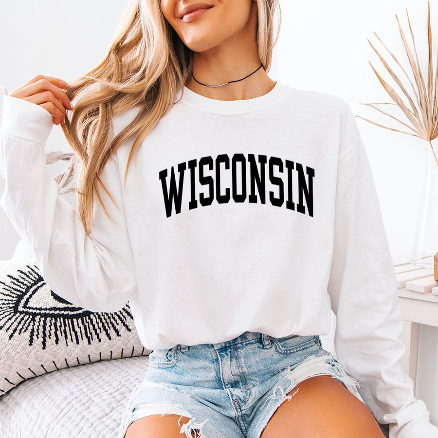 May include Wisconsin Comfort Colors long sleeve shirt with state-inspired graphic, garment-dyed cotton, and relaxed unisex fit