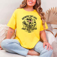 Definitely Not Loca Unisex Short Sleeve Tees | Funny Relaxed Fit Graphic Shirt