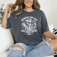 Definitely Not Loca Unisex Short Sleeve Tees | Funny Relaxed Fit Graphic Shirt
