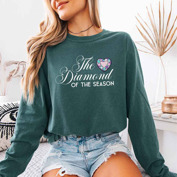 Diamond of the Season Comfort Colors Long Sleeve – Regency BookTok Shirt