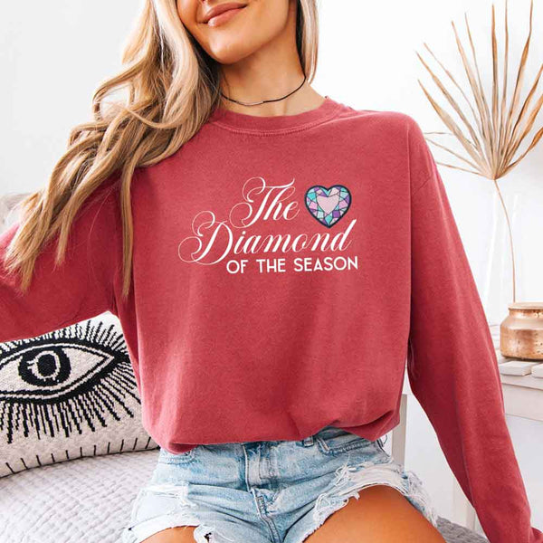 Diamond of the Season Comfort Colors Long Sleeve – Regency BookTok Shirt