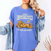 Dog & Book Lover Comfort Colors T-Shirt - Book Lover Tee