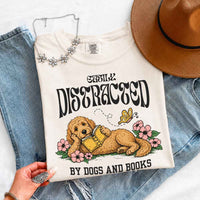 Dog & Book Lover Comfort Colors T-Shirt - Book Lover Tee
