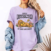 May include Dog & Book Lover Comfort Colors t-shirt with reader and dog graphic, relaxed unisex fit, and garment-dyed cotton