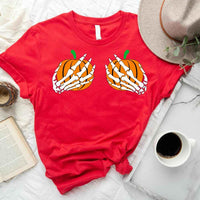 Double Pumpkin Funny Halloween T-Shirt