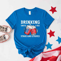 Drinking Until I see The Stars And Stripes 4th Of July Tee
