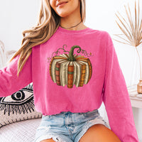 Fall Book Pumpkin Comfort Colors Long Sleeve | Cozy Reader Shirt