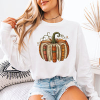 Fall Book Pumpkin Comfort Colors Long Sleeve | Cozy Reader Shirt