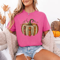 May include a Fall Book Pumpkin Comfort Colors T-Shirt featuring a book and pumpkin design, perfect for readers, book lovers, autumn outfits, and cozy fall gatherings.