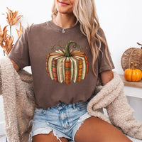 May include a Fall Book Pumpkin Comfort Colors T-Shirt featuring a book and pumpkin design, perfect for readers, book lovers, autumn outfits, and cozy fall gatherings.