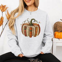 May include Fall Book Pumpkin sweatshirt with cozy book and pumpkin graphic, classic unisex crewneck, and soft fleece fabric