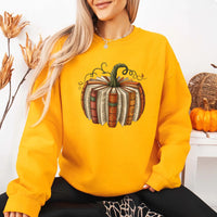 May include Fall Book Pumpkin sweatshirt with cozy book and pumpkin graphic, classic unisex crewneck, and soft fleece fabric