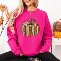 May include Fall Book Pumpkin sweatshirt with cozy book and pumpkin graphic, classic unisex crewneck, and soft fleece fabric