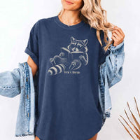 May include Feral & Literate Comfort Colors t-shirt with funny book lover graphic, relaxed unisex fit, and garment-dyed cotton