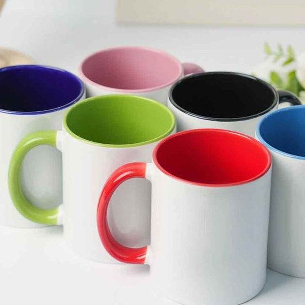 May include an 11oz colored ceramic mug featuring a funny F-Caw-F chicken design, displayed on a plain background.