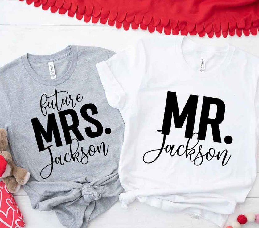 Future Mrs & Mr Personalized T-Shirt